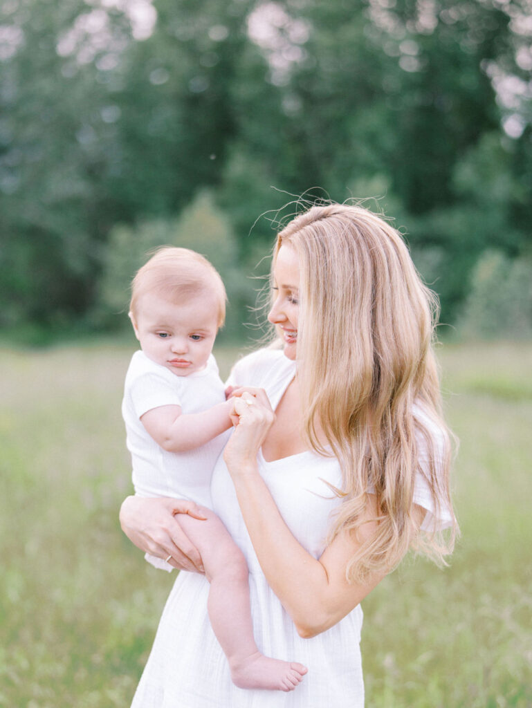 Mom and baby spring mini